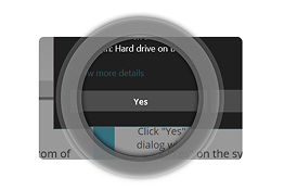 Confirmation dialog